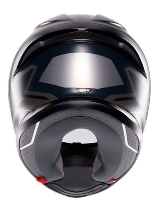 AGV K6 S Enhance Matt Grey/Yellow Fluo Мотоциклетна каска Full Face ECE 22.06 1255гр