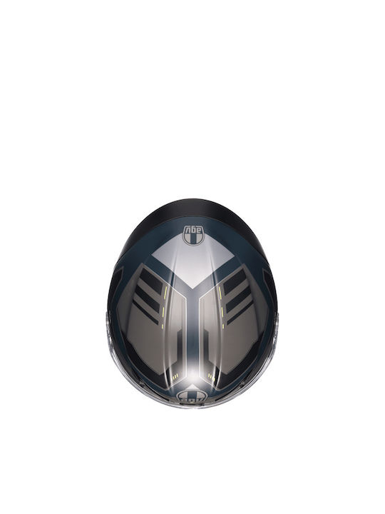 AGV K6 S Enhance Matt Grey/Yellow Fluo Мотоциклетна каска Full Face ECE 22.06 1255гр