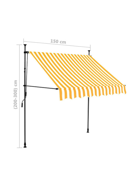 vidaXL Terrace Freestanding Tent with LED Light Led 1.5x1.2cm