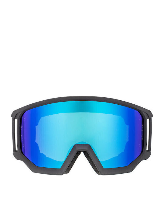 Uvex Athletic CV Ski & Snowboard Goggles Kids Black with Lens in Blue Color