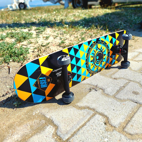 Fish Skateboards Eye Complete Shortboard Πολύχρωμο