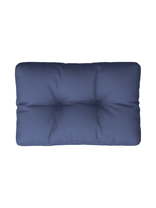 vidaXL Waterproof Pallet Bench Cushion Navy Blue 40x60cm. 377966