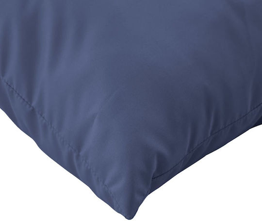 vidaXL Waterproof Bench Cushion for Pallet with Backrest Navy Blue 38x60cm