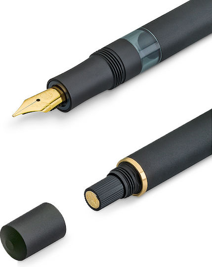 Kaweco Sport Al Module Stilou Medium Negru Din Aluminiu Cu Cerneală Neagră