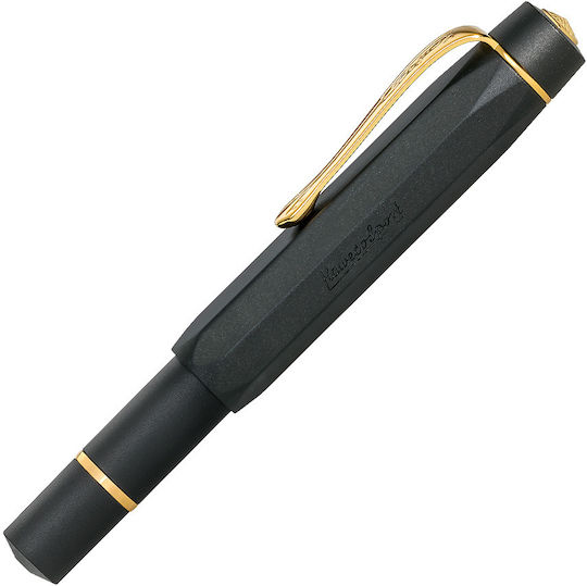 Kaweco Sport Al Σετ Πένα Γραφής Fine Μαύρη από Αλουμίνιο με Μαύρο Μελάνι