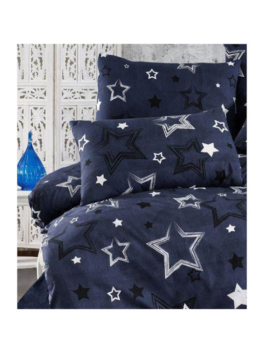 Dimcol Sheet Sets Queen 220x240cm. Galaxy 307 Dark Blue 4pcs