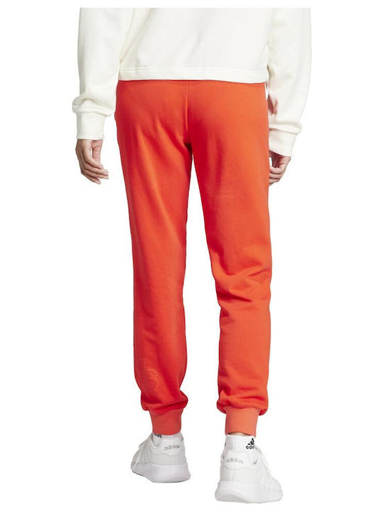 Adidas Damen-Sweatpants Orange