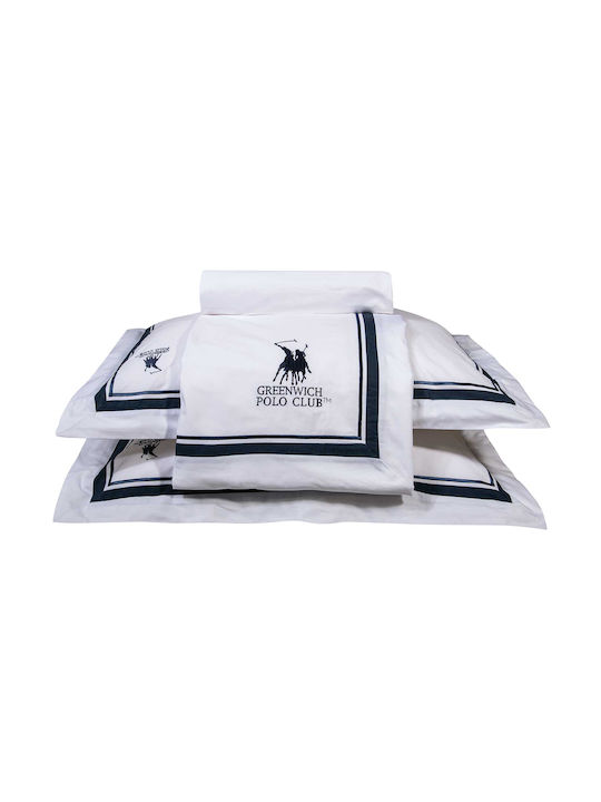 Greenwich Polo Club Set Cearșafuri 240x270cm. 2174 Alb 4buc