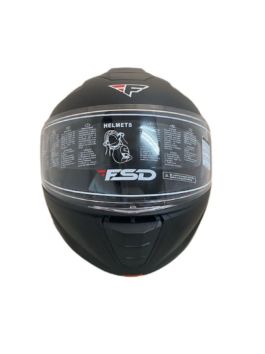 Faseed FSD 917 Negru mat Cască Moto Flip-Up ECE 22.06