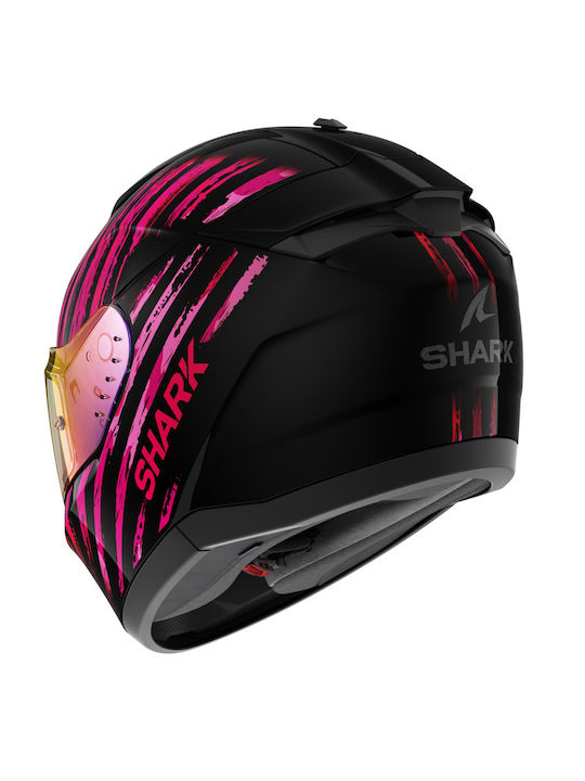 Shark Ridill 2 Assya Pink Black Κράνος Μηχανής Full Face ECE 22.06 1540gr με Pinlock και Sunvisor