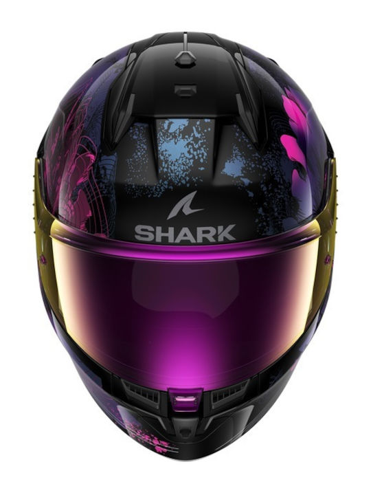 Shark D-skwal 3 Mayfer Black/Purple/Blue Κράνος Μηχανής Full Face ECE 22.06 1540gr
