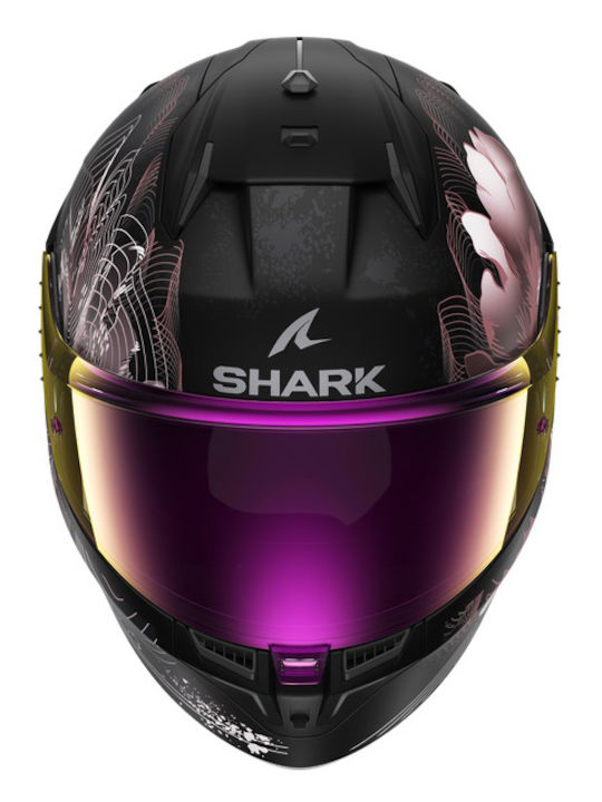 Shark D-skwal 3 Mayfer Mat Cască de motocicletă Full Face