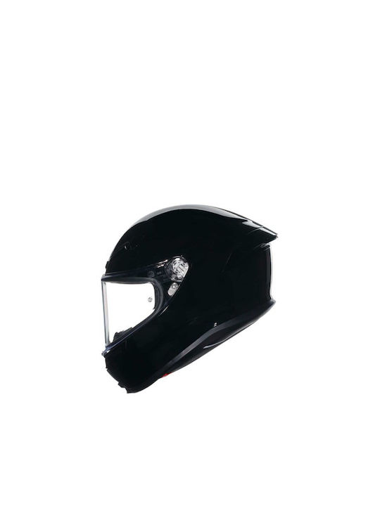 AGV K6 S Solid Black Κράνος Μηχανής Full Face 1255gr με Pinlock
