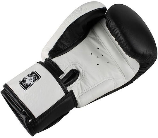 Twins Special Boxing Gloves Leather for Match Black/White