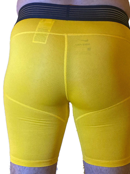 Nike GFA Hypercool Men's Sports Short Leggings Yellow