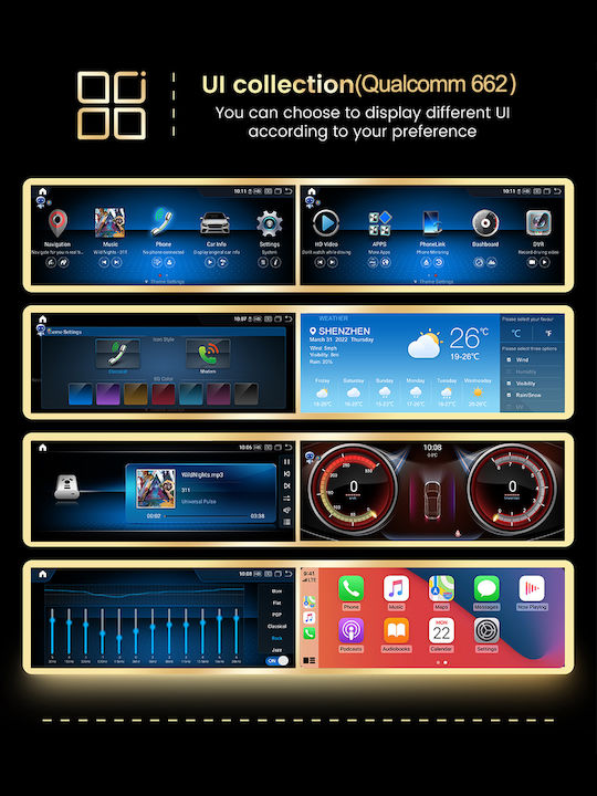 Carmedia Ηχοσύστημα Αυτοκινήτου για Mercedes-Benz GLA 2015+ (Bluetooth/USB/WiFi/GPS/Apple-Carplay/Android-Auto) με Οθόνη Αφής 10.25"