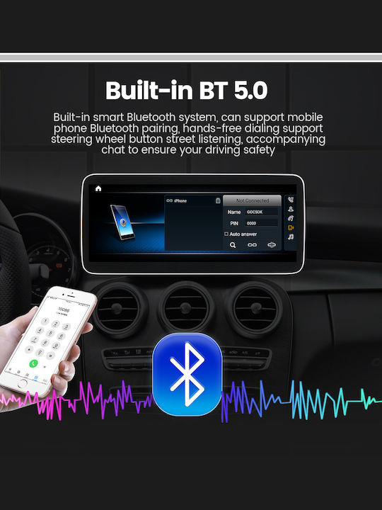 Carmedia Ηχοσύστημα Αυτοκινήτου για Mercedes-Benz GLA 2015+ (Bluetooth/USB/WiFi/GPS/Apple-Carplay/Android-Auto) με Οθόνη Αφής 10.25"