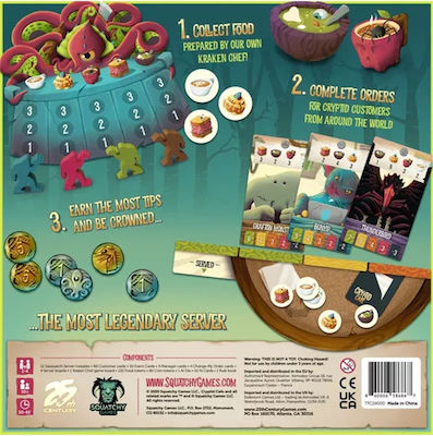 25th Century Games Board Game Cryptid Cafe for 1-5 Players 10+ Years (EN)