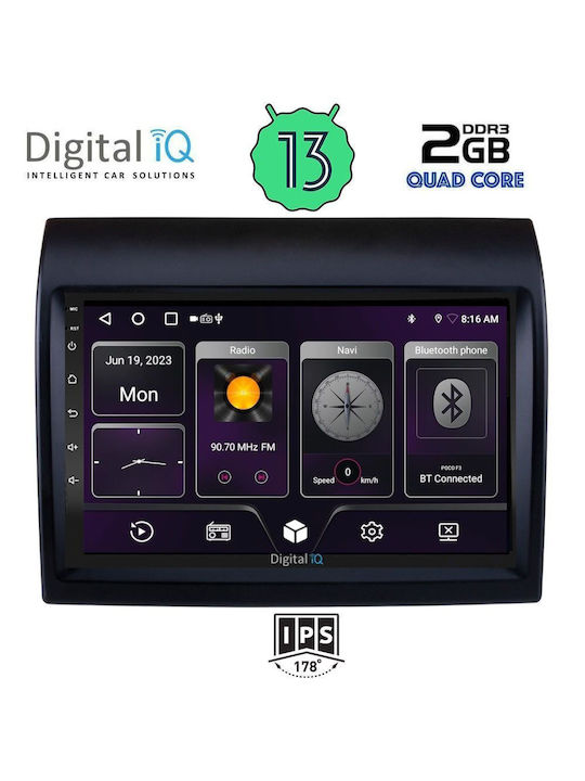 Digital IQ Car-Audiosystem für Peugeot Boxer Fiat Ducato Citroen Pullover 2006-2021 (Bluetooth/USB/AUX/WiFi/GPS/Android-Auto) mit Touchscreen 9"