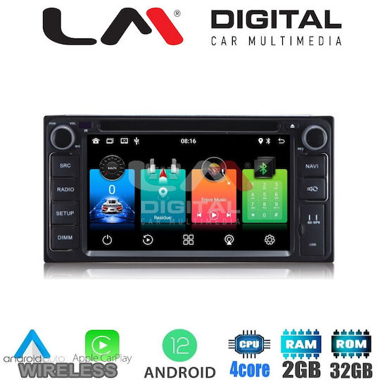 LM Digital Ηχοσύστημα Αυτοκινήτου για Toyota Hilux / Yaris / RAV 4 / Celica / Prius Nissan Micra / Note 2012-2019 (Bluetooth/USB/WiFi/GPS) με Οθόνη Αφής 9"