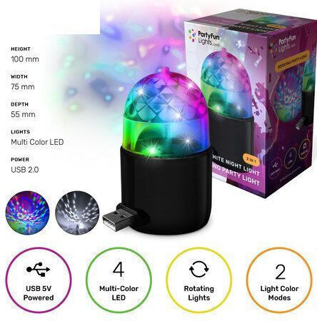 Party Διακοσμητικό Φωτιστικό LED RGB