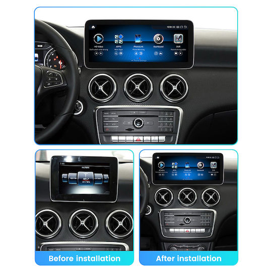 Carmedia Ηχοσύστημα Αυτοκινήτου για Mercedes-Benz GLA 2013-2015 (Bluetooth/USB/WiFi/GPS/Apple-Carplay/Android-Auto) με Οθόνη Αφής 12.5"