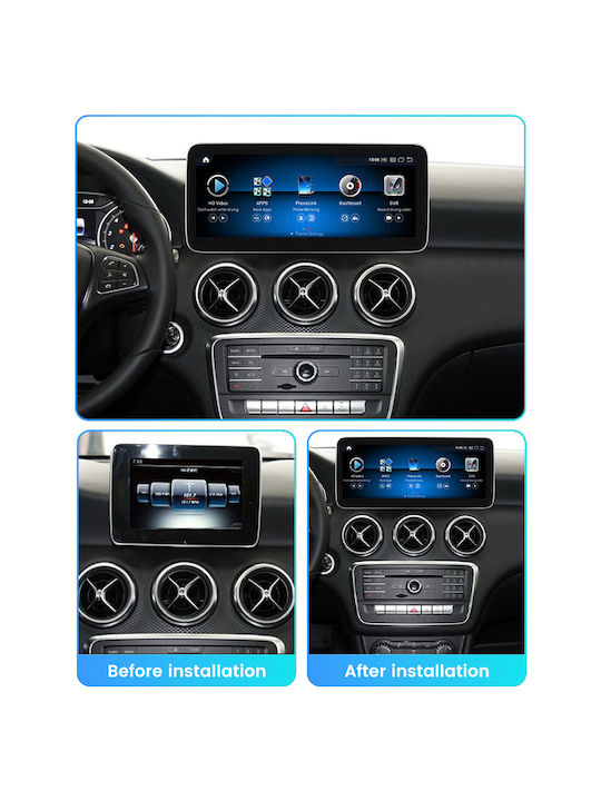 Carmedia Auto-Audiosystem für Mercedes-Benz GLA 2013-2015 (Bluetooth/USB/WiFi/GPS/Apple-Carplay/Android-Auto) mit Touchscreen 10.25"