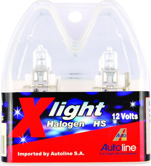 Autoline Lamps Car & Motorcycle H3 Halogen 12V 100W 2pcs