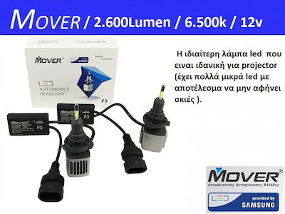 Mover Samsung Λάμπες Αυτοκινήτου HIR2-9012 LED 6500K Ψυχρό Λευκό 26W 2τμχ