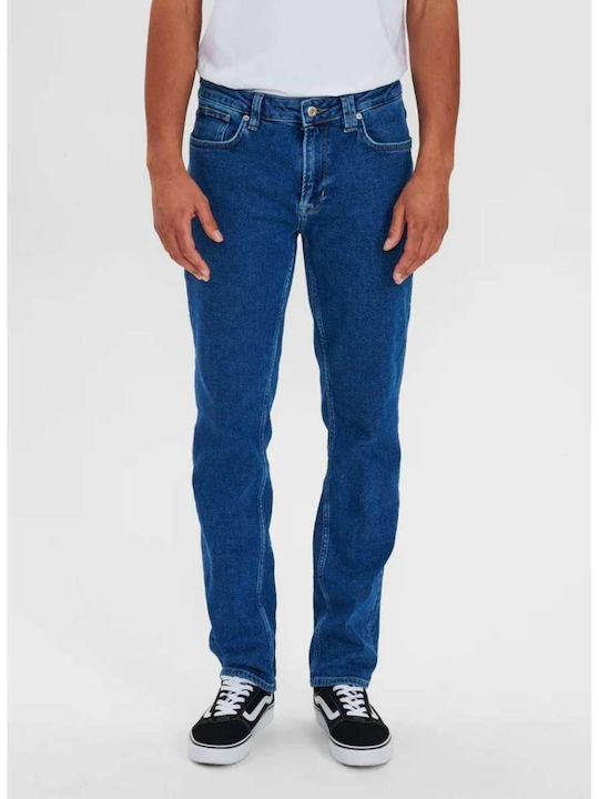 Math Pantaloni Jeans pentru Bărbați Albastru