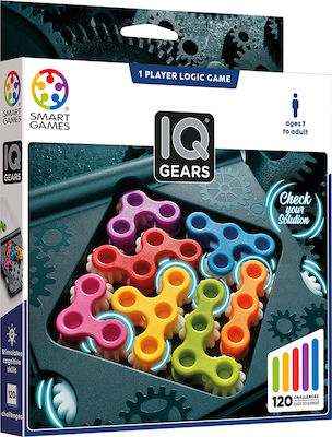 Smart Games Brettspiel IQ Gears (120 challenges) für 1 Spieler 7+ Jahre