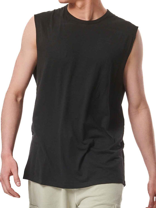 Body Action Herren Ärmelloses Shirt Black