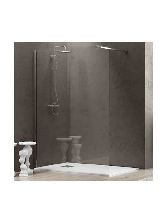 Karag Walkin 1 Shower Screen for Shower 60x200cm Clear Glass Cromo