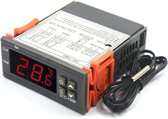 NTC K 12V STC-1000 Θερμοστάτης Βιομηχανικού Τύπου STC-1000-DC12V