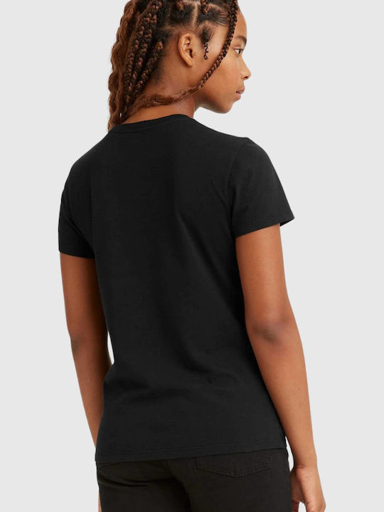Levi's Damen Sport T-Shirt Schnell trocknend Tierdruck Black