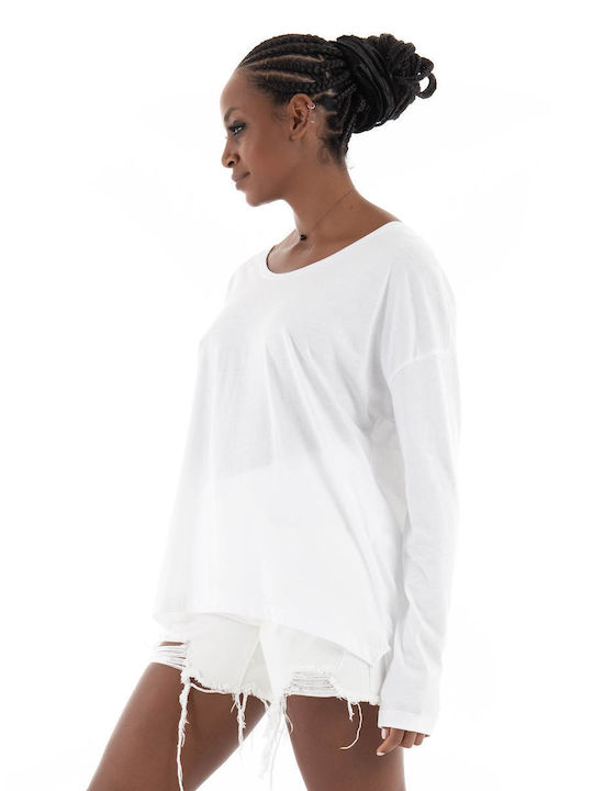 Four Minds Women's Blouse Long Sleeve White