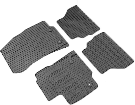 Cik Set of Front and Rear Mats 4pcs Tray Type for Ford B-Max 2012-2014 Black