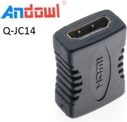 Andowl Q-JC14 Μετατροπέας HDMI male σε HDMI female 12τμχ