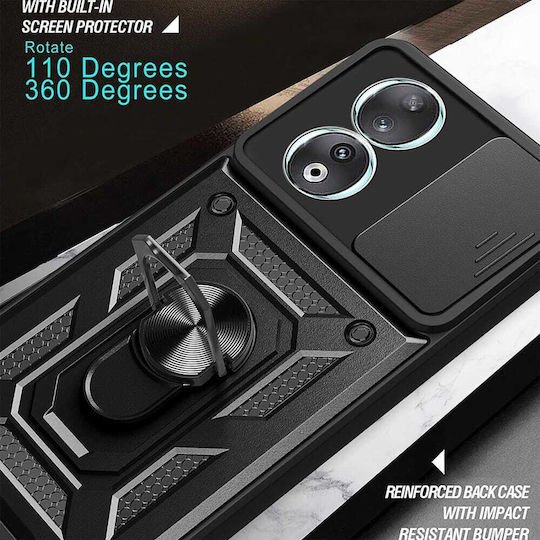 Techsuit Shield Back Cover Πλαστικό / Σιλικόνης Μαύρο (Honor 90 - OEM)