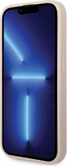 Guess Strass Metal Logo Umschlag Rückseite Kunststoff Rosa (iPhone 15 Pro Max)