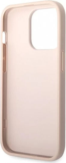 Guess Strass Metal Logo Umschlag Rückseite Kunststoff Rosa (iPhone 15 Pro Max)