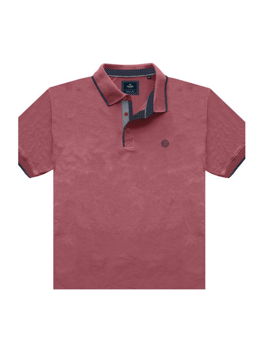 Double Men's Blouse Polo Coral