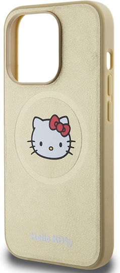 Hello Kitty Back Cover Plastic Gold (iPhone 14 Pro Max)