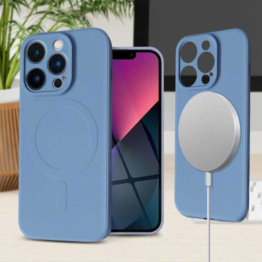 Tel Protect Umschlag Rückseite Silikon 2mm Marineblau (iPhone 15 Pro)