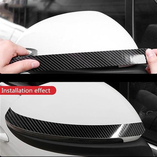 Carsun Car Protective Stickers Carbon 500 x 1.5cm for Car Door in Black Color 1pcs