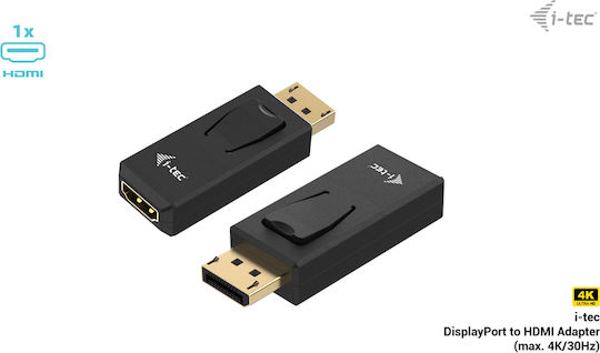 i-tec Μετατροπέας DisplayPort male σε HDMI female 1τμχ DP2HDMI4K30HZ