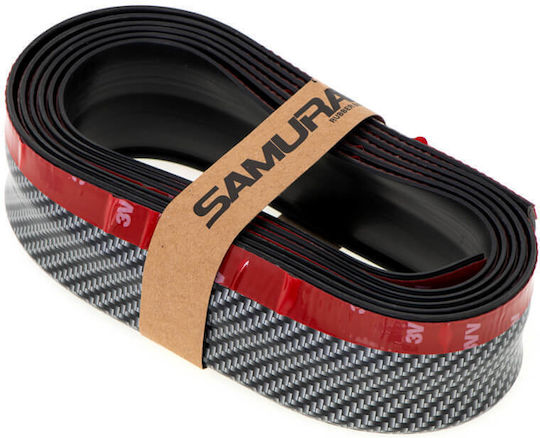 Carner Αυτοκόλλητη Ταινία Αυτοκινήτου Carbon 2.5m Carbon Samurai 250cm για Προφυλακτήρα Αυτοκινήτου σε Μαύρο Χρώμα