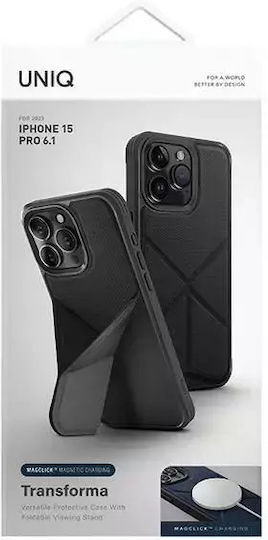 Uniq Transforma Bumper Πλαστικό Μαγνητικό Μαύρο (iPhone 15 Pro)