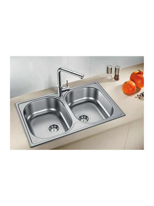 Blanco Tipo 8 511924 Drop-In Мивка Inox Ш86xД50см Сив