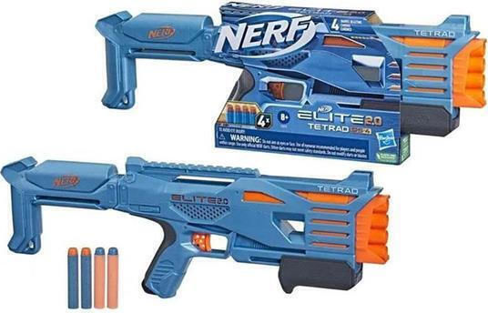 Nerf Launcher Tetrad Qs 4 Elite 2.0 for 8+ Years